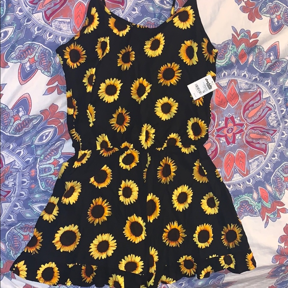 Charlotte Russe sunflower romper